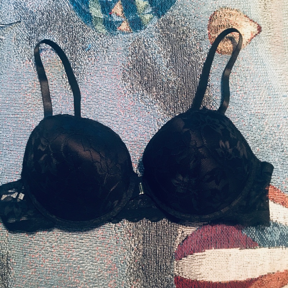 Black Lace Underwire Bra - Women Intimates
